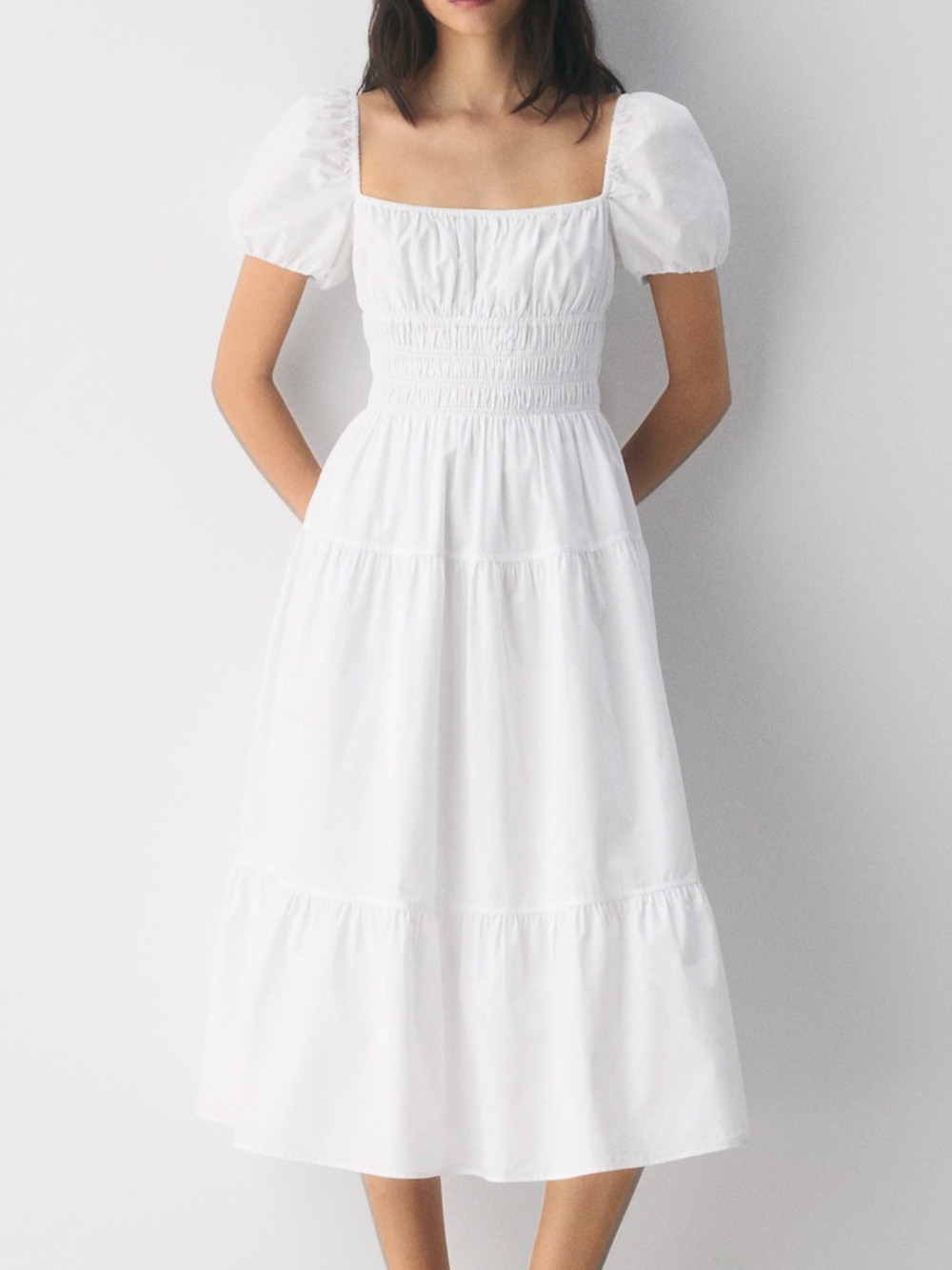 Wilfred Poplin White Dress